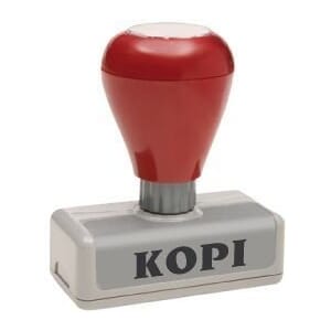 KOPI-STEMPEL COLOP  RØDT AVTRYKK