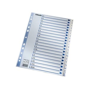 REGISTER A4 A-Å ESSELTE PLAST