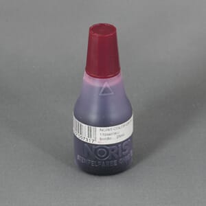 GUMMISTEMPELFARGE 25ML RØD