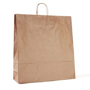 PAPIRPOSE BRUN KRAFT TVINNA HÅNTAK 46X14X50CM