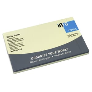 NOTATBLOKK INFO 75x125 MM GUL (12)