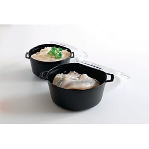 PLASTGRYTE SORT M/LOKK 0,75L PLUS PACK (5 stk)