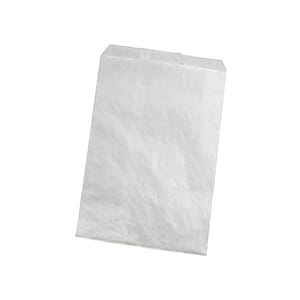 PAPIRPOSE KRAFT HVIT 1/2KG (100)