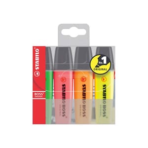 TEKSTMARKER STABILO BOSS 4PK