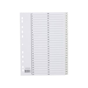 REGISTER A4 1-54 GRÅ PLAST ESSELTE