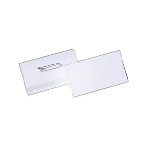 NAVNESKILT 40x75 MM M/NÅL (100)