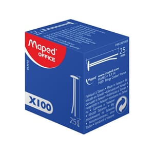 STIKKBINDERS 25 MM (100) MESSING