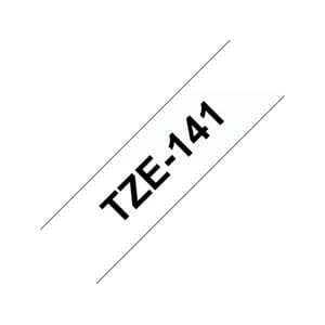 TAPE P-TOUCH  TZ 18MM SORT / KLAR TZE-141 8M