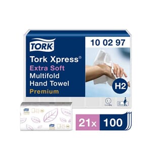 TORK PREMIUM INTERFOLD EX MYK 4 PANEL (100) - H2 (21 PK)