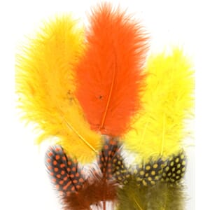 FJÆR MIX 18 STK GUL/ORANGE