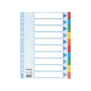 SKILLEBLAD A4 10-DELT 5-FARG