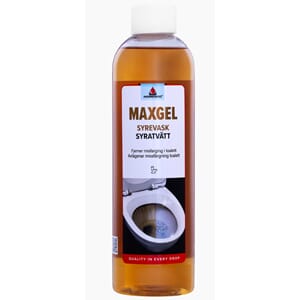 MAXGEL SYREVASK -0,5l - FJERNER RUSTRENNER OG KALK I TOALETT