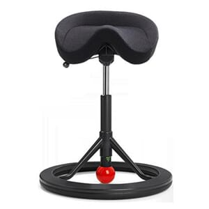 KONTORSTOL BACKAPP 2,0, LYSGRÅ, SVART STOFF ALCANTARA