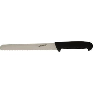 BRØDKNIV SVART TINE 21CM BLAD
