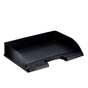 BREVKURV LEITZ PLUS ÅPEN LANGSIDE SORT