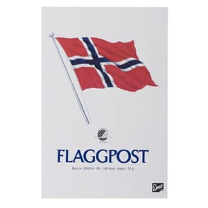 FLAGGPOST A5 KLADDEBLOKK LINJERT