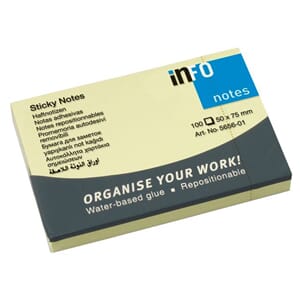 NOTATBLOKK INFO 75x50 MM GUL (12)