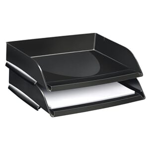 BREVKURV A4 TVERR CEP ÅPEN LANGSIDE SORT