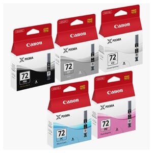 BLEKK CANON 72 PBK/GY/PM/PC/CO MULTIPACK 5x14ML