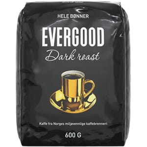 KAFFE EVERGOOD DARK ROAST HELE BØNNEER 600G