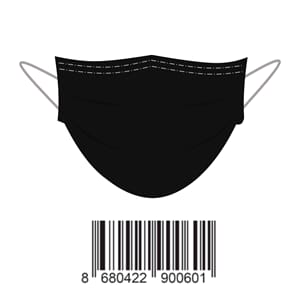 MUNNBIND SORT KIRURGISK TYPE IIR (10)