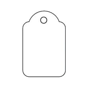 PRISLAPP M/TRÅD 22X35MM (500)