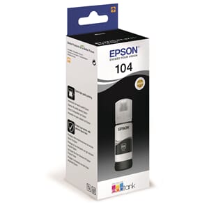 BLEKK EPSON 104 BLACK 65ML ECO TANK
