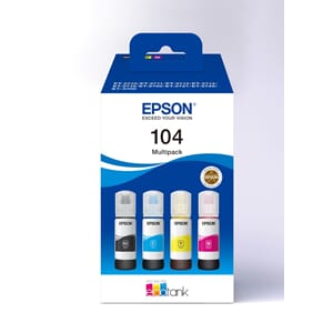 BLEKK EPSON 104 MULTIPACK 4x65ML ECO TANK
