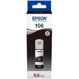BLEKK EPSON 106 FOTO SORT ECO TANK 70ML