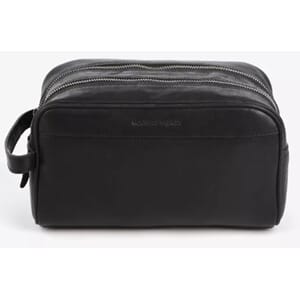 TOALETTVESKE MEDIUM 2 ROM SKINN SORT HOUSE OF SAJACO