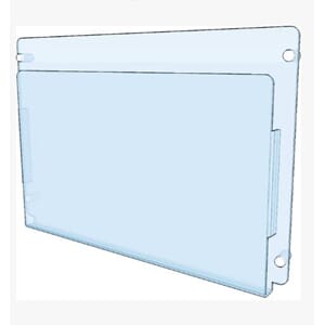 INFOHOLDER A3 VEGG 15NMM LIGGENDE