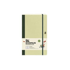 FLEX NOTATBLOKK LYS GRØNN LINJERT 13x21 CM 192 SIDER