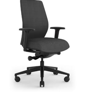 KONTORSTOL SAVO M6 KLEDD RYGG 50CM M/ARMLENER