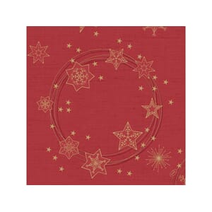SERVIETT DUNILIN 40CM STAR SHIN RED (45)