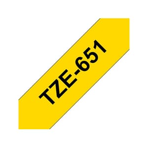 BROTHER TAPE TZE-551 24MM X 8M SORT/GUL