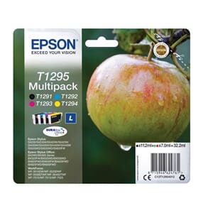 BLEKK EPSON T1295 MULTIPAKK BK/M/C/Y