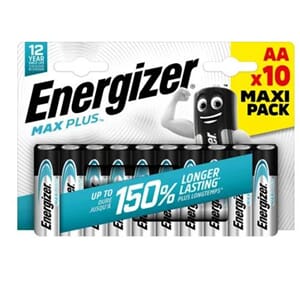 BATTERI ENERGIZER MAX PLUS AA(10)