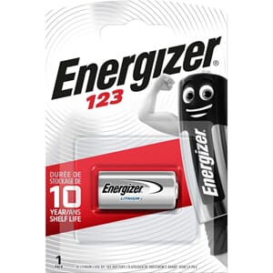 BATTERI ENERGEIZER PHOTO LITIUM 123  3V