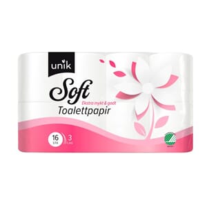 TOALETTPAPIR UNIK SOFT 16 RL