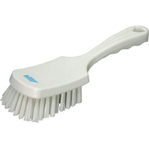 HÅNDBØRSTE MED KORT SKAFT HVIT