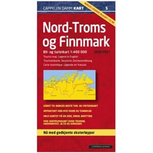 KART CAPPELEN-DAMM CK5 NORD-TROMS OG FINNMARK