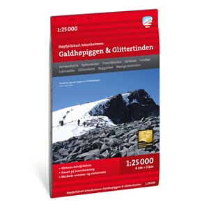 CALAZO HØYFJELLSKART GALDHØPIGGEN & GLITTERTIND 1:25000