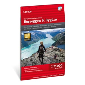 CALAZO HØYFJELLSKART BESSEGGEN & BYGDIN 1:25000 JOTUNHEIMEN