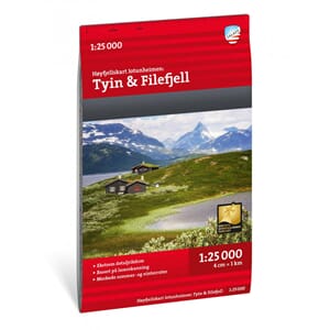 CALAZO HØYFJELLSKART TYIN & FILEFJELL 1:25000  JOTUNHEIMEN