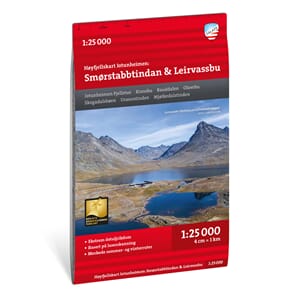 CALAZO HØYFJELLSKART SMØRSTABBTIND & LEIRVASSBU 1:25000