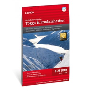 CALAZO HØYFJELLSKART TOGGA & FRUDALSHESTEN SOGNDAL 1:25000