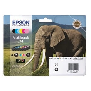 BLEKK EPSON 24 MULTIPAKK