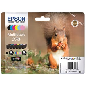 BLEKK EPSON T378 MULTIPACK 6-COLOURS