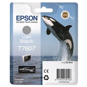 BLEKK EPSON T7607 LIGHT BLACK