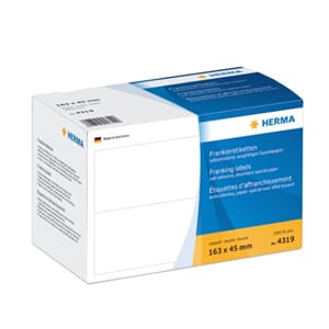 FRANKERINGSETKETTER HERMA 163X45MM DOBBEL (1000)